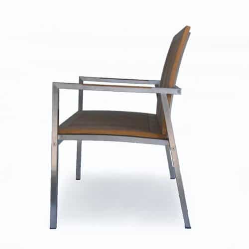 5 feet Teak-Steel Outdoor Patio Bench – Alzette