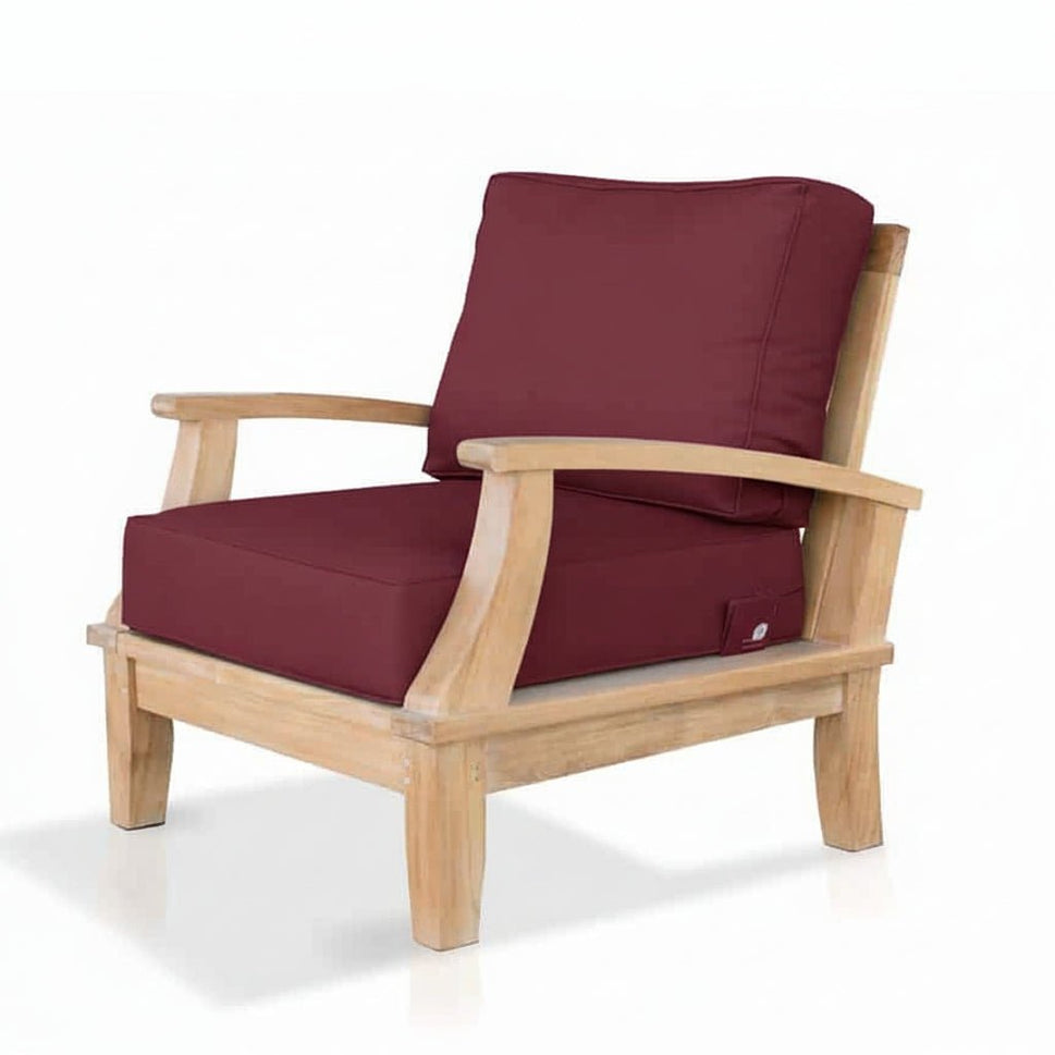 Teak Outdoor Patio Deep Seat Lounge Chair – Bali