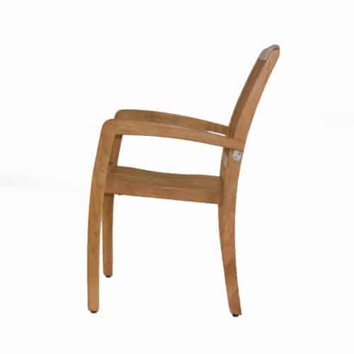 5 Pc Teak Garden Dining Set – Helios Round Table 4 Blaze Chairs
