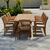 Teak Patio Stacking Dining Chair Blaze