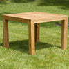 5pc Teak Patio square Farm Table Set- Cornwal and Pari