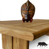 Outdoor recycle teak coffee table Country