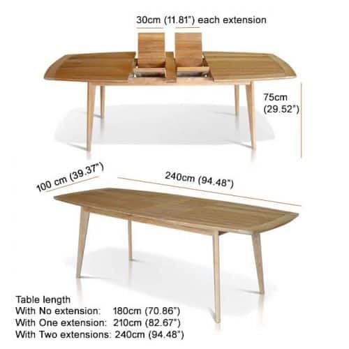 9 pc Mid-Century Teak Dining Set – Impression Table and Danish Chairs