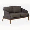 Teak Wicker Outdoor loveseat - Grace