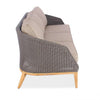 Modern Teak Outdoor Wicker Three Seated Sofa Lounge Seat - Grace
