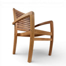 Switch Top bottom view of Jakarta teak stacking chair 3 image