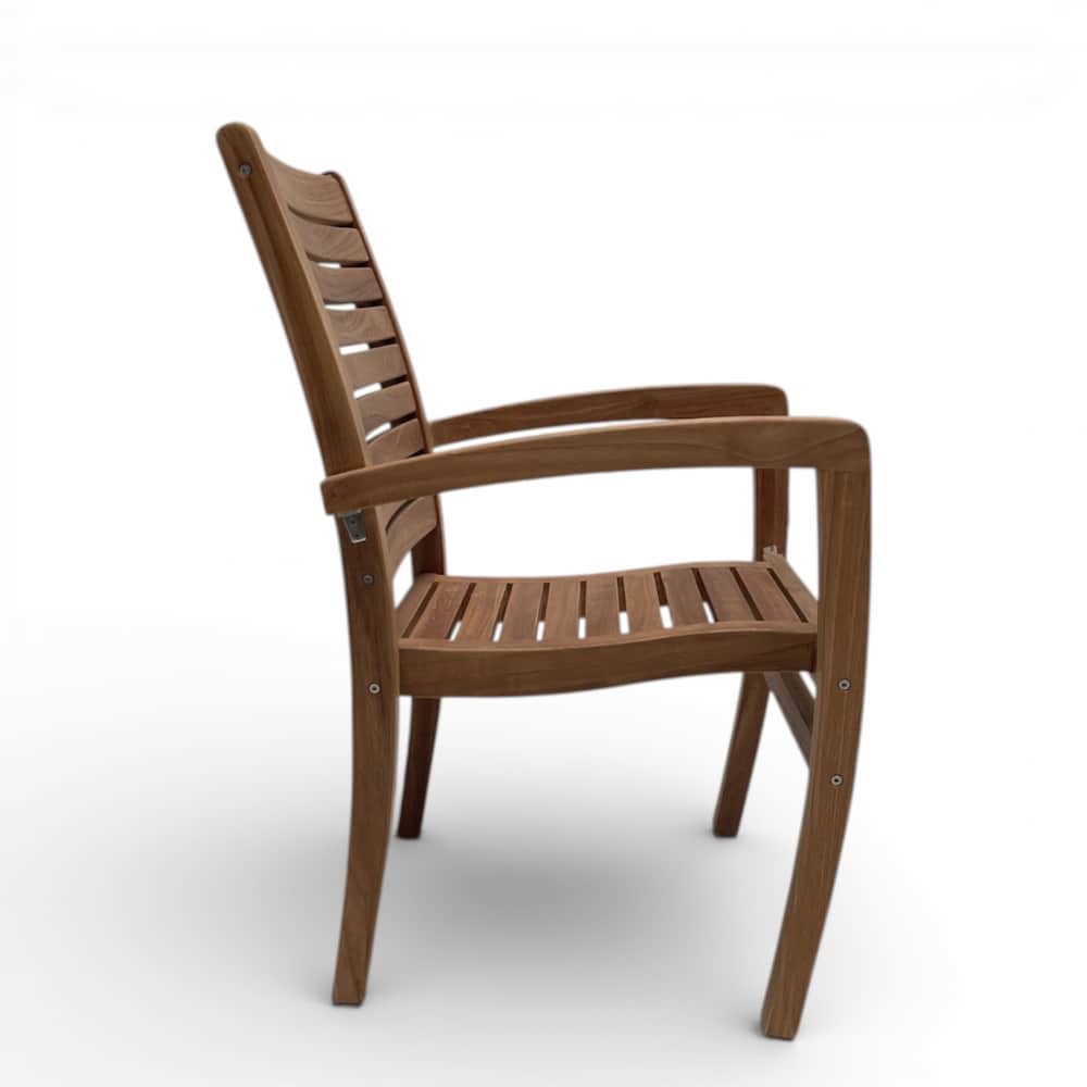 11pc Teak Mid Century Outdoor Dining Set – Olga 10ft Extension Table & Jakarta Chairs