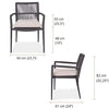 Outdoor Aluminum Rope Chair Asteroid June