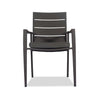 Outdoor stacking metal aluminum Chair with fast dry cushion- Keto