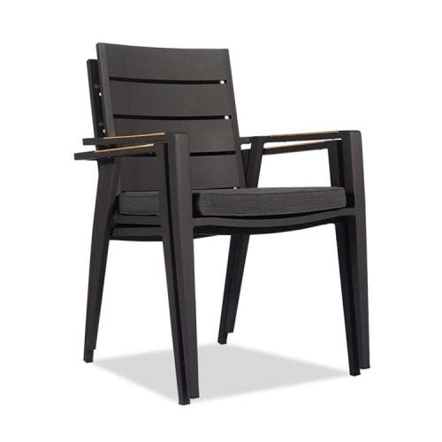 Keto metal chair for outdoors - two chairs stacked 