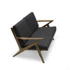 Teak outdoor two seat club seating Koge
