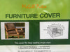 McGill Patio furniture cover packaging with product image and dimensions.