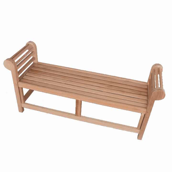 5 feet Teak Wood Garden Backless Bench – Lutyens