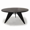 Outdoor metal Round dining table  Asteroid Coal Aarhus