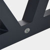 base beam of the metal teak table