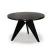 Outdoor metal Round dining table  Asteroid Coal Bree