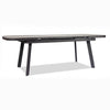 Metal outdoor extension table