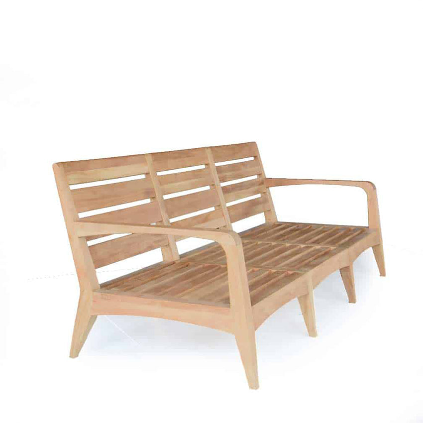 Mid Century Modern Teak Patio Three Seated Sofa – Olga