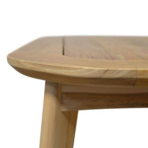 Mid century Modern Teak Outdoor Triangle Coffee Table – Impression