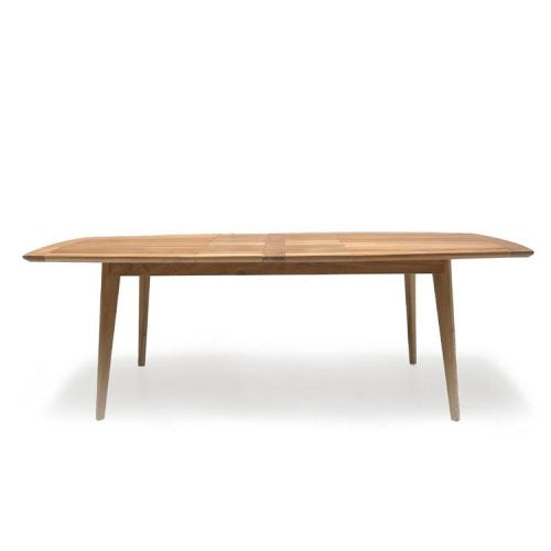 8.5ft Mid century Teak Outdoor Rectangular Extension Dining Table – Impression