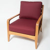 Olga-deep-seat-Lounge-chair-plush burgundy Sunbrella boxed cushion