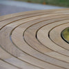 7 Pc Teak Outdoor Round Dining Table Set  Olga