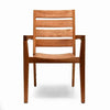 7 Pc Teak Outdoor Round Dining Table Set  Olga