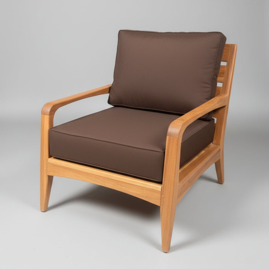 Teak Patio Deep Seating Lounge Chair – Olga