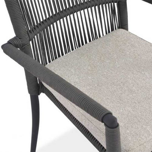 9 Pc Aluminum Patio Dining Set – Raven table June stacking chair