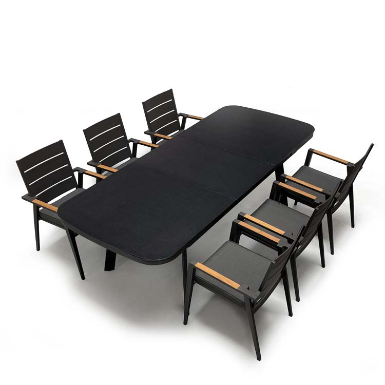 Outdoor Aluminum Chair Asteroid Black- Keto