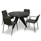 Switch Outdoor metal Round dining table – Asteroid Coal Bree 2 image