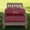 teak deep seat chair plush cushion