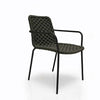5 Pc Teak Garden Dining Set  Iris Round Table with 4 Apex Chairs