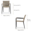 Outdoor Aluminum Rope Arm Chair Asteroid Wee