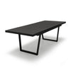 9 Pc Aluminum Patio Dining Set  Raven table Apex stacking Arm chair