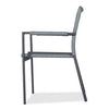 9 Pc Aluminum Outdoor Dining Set  Raven table with Ruby stacking chair