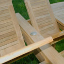 Switch 9pc Teak Outdoor Rectangular Double Extension Dining Set – Rise Table &amp; Jakarta Chairs 3 image