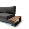 Outdoor Cast Aluminum Teak Lounge Set – Sanya