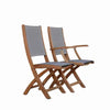 teak sling folding outdoor chairs