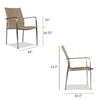 Stainless Steel Rope Outdoor Stacking Chair Rover