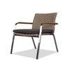 Steel outdoor rope weaved club chair