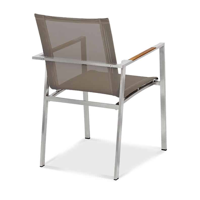 Stainless Steel Sling Outdoor Stacking Chair – Alzette