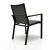9 Pc Aluminum Outdoor Dining Set  Raven table Summit stacking Arm chair