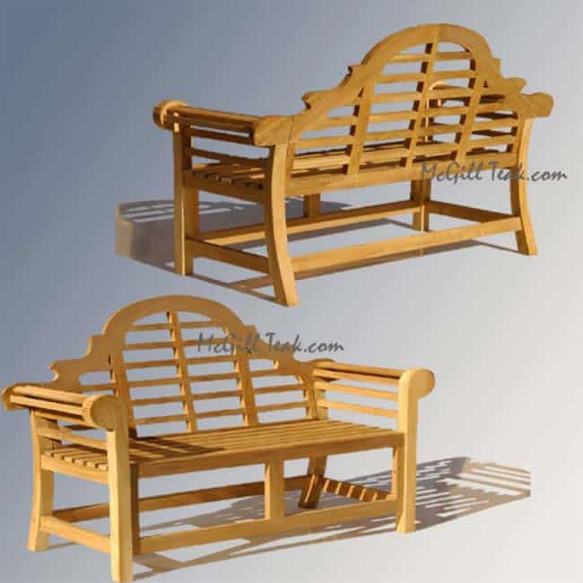 5 feet Teak Wood Garden Bench – Lutyens