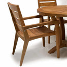 Switch 5 PC Teak outdoor Helios Round Table with Olga chairs 3 image