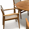 5 feet Mid century Modern Round Outdoor Dining Table  Lara