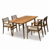 Mid century Modern Small Rectangle Outdoor Dining Table  Lara