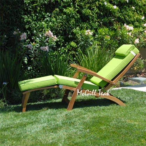 Outdoor Folding Steamer Chair Cushion