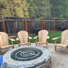 4 pc Teak Adirondack Chair Lounge Set