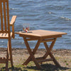Teak Square  Folding Outdoor End Table  Sirus